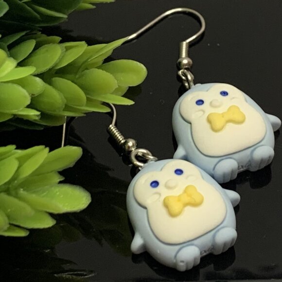 Penguin Earring, Penguin Jewelry, Gift Idea, Silly Earring, Cute Earring - Picture 2 of 6